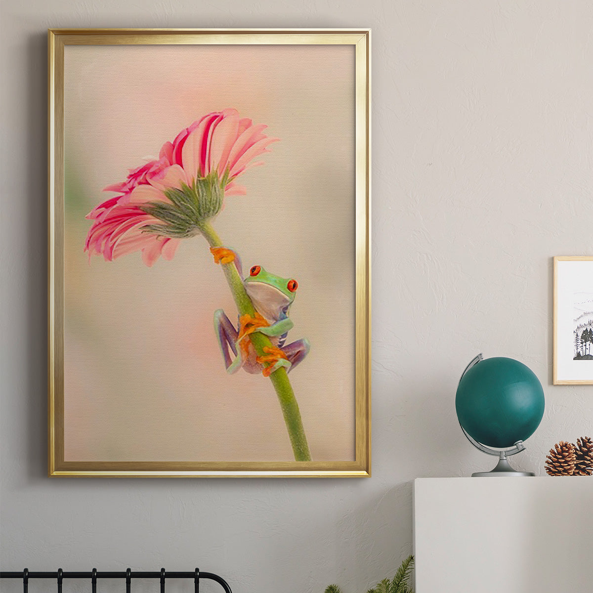Hanging On I - Modern Framed Canvas Print