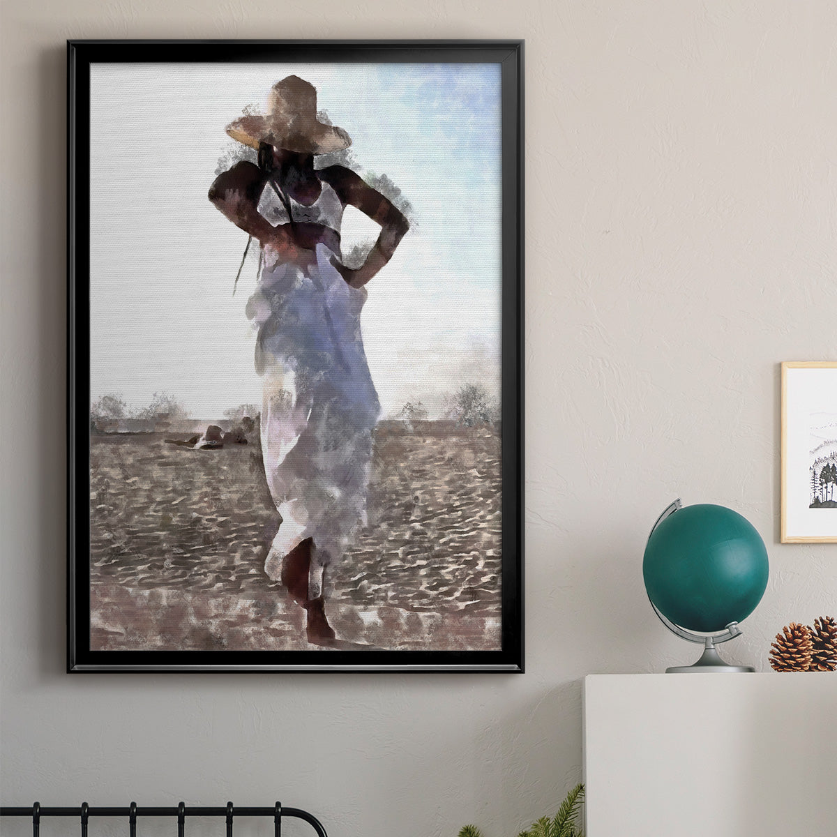 Her Dance I - Modern Framed Canvas Print