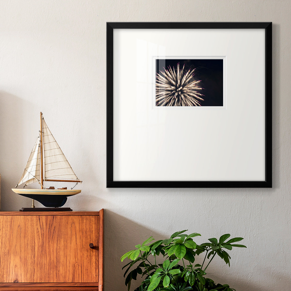 Sky Bloom Premium Framed Print Double Matboard