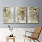 Soft Inspiration I - Framed Premium Gallery Wrapped Canvas L Frame 3 Piece Set - Ready to Hang