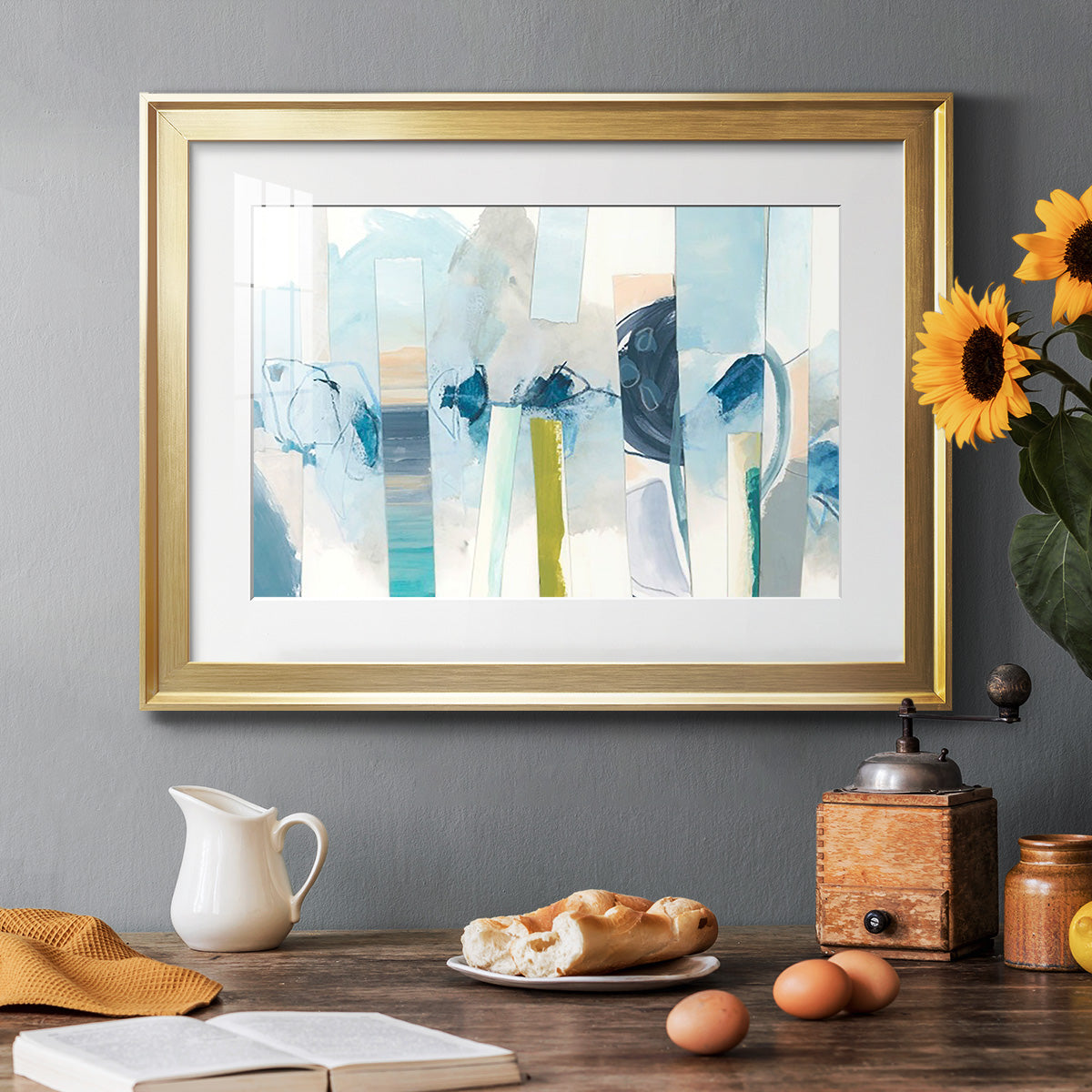 Liquid Strata I - Modern Framed Art Print