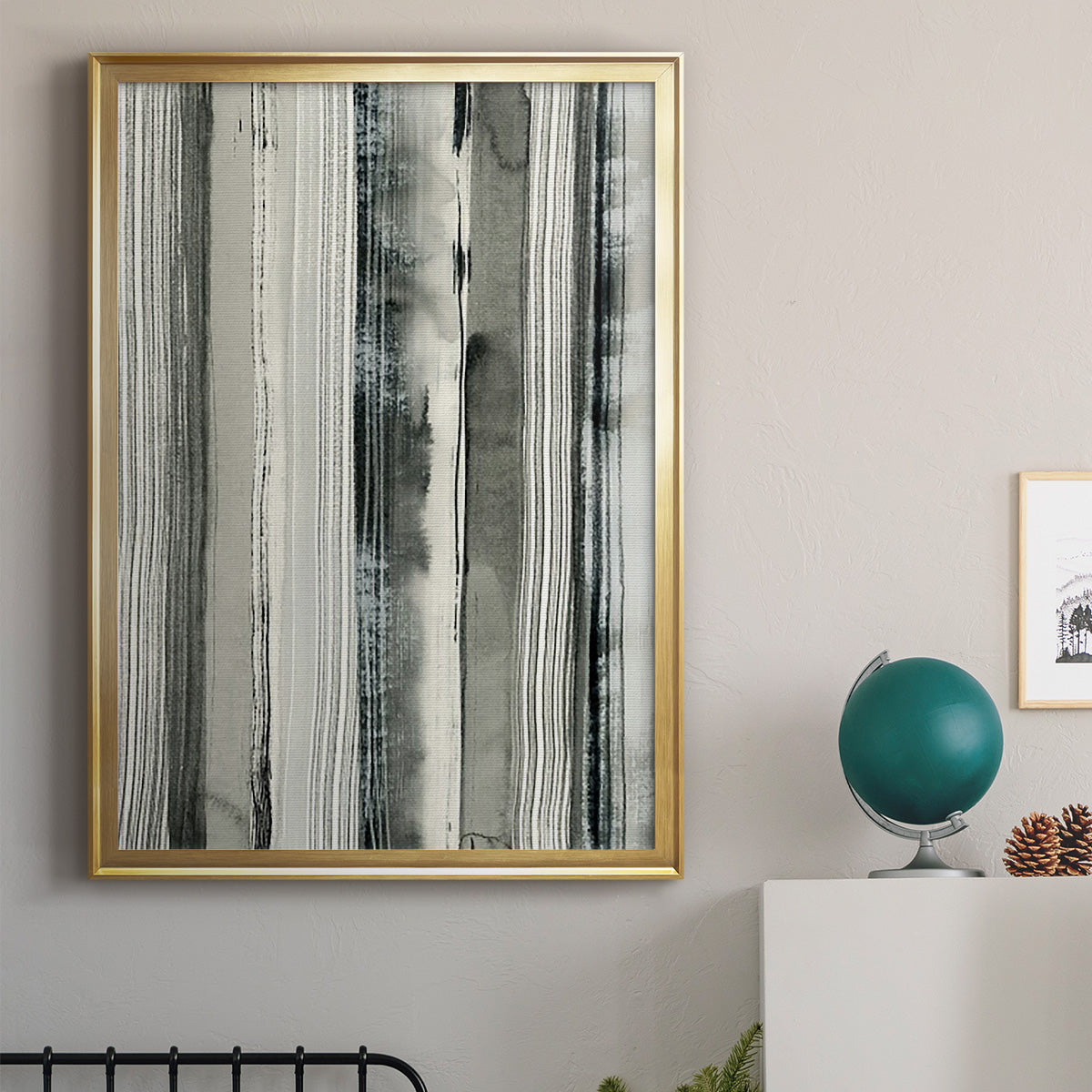 Differing Parallels I - Modern Framed Canvas Print