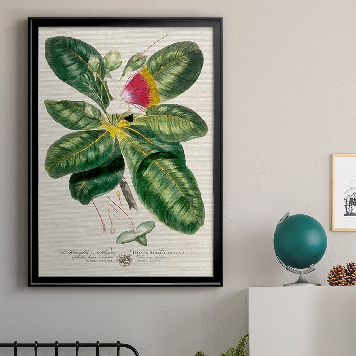 Imperial Tropical Botanical I - Modern Framed Canvas Print