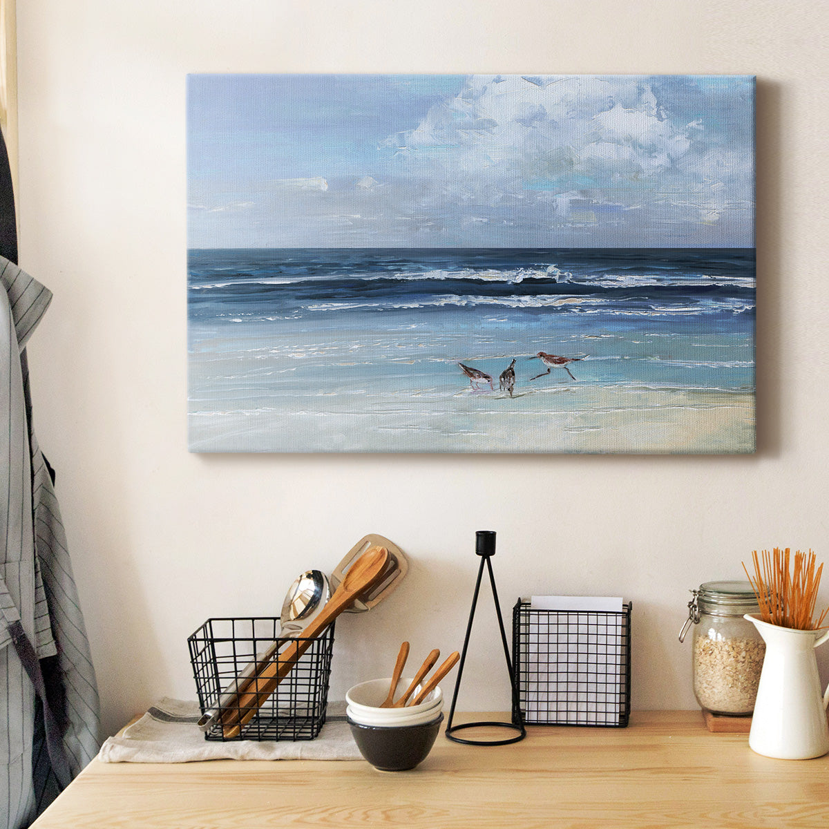 Beach Trio Premium Gallery Wrapped Canvas - Ready to Hang