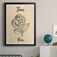 Birth Month VI - Modern Framed Canvas Print