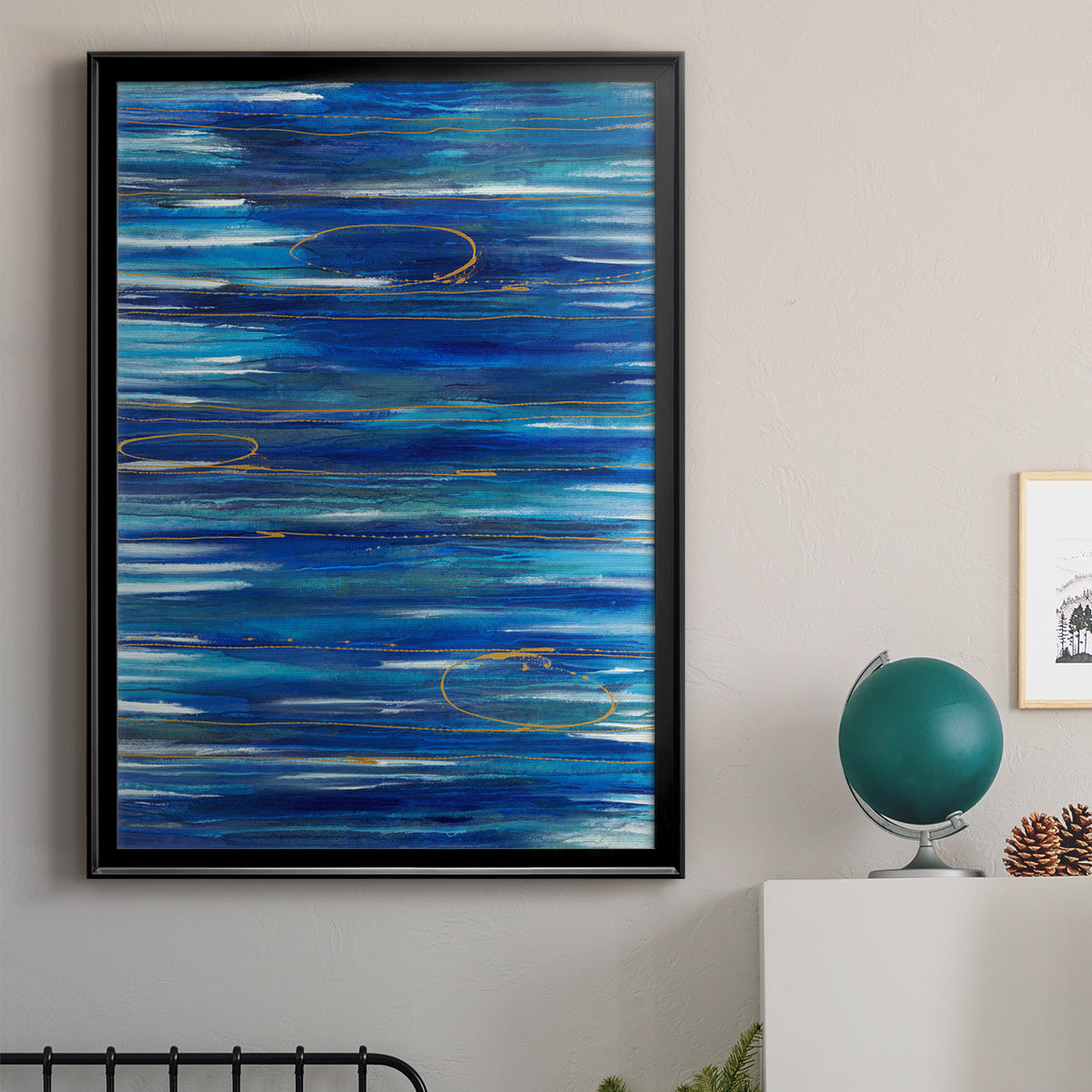 Waterworld - Modern Framed Canvas Print