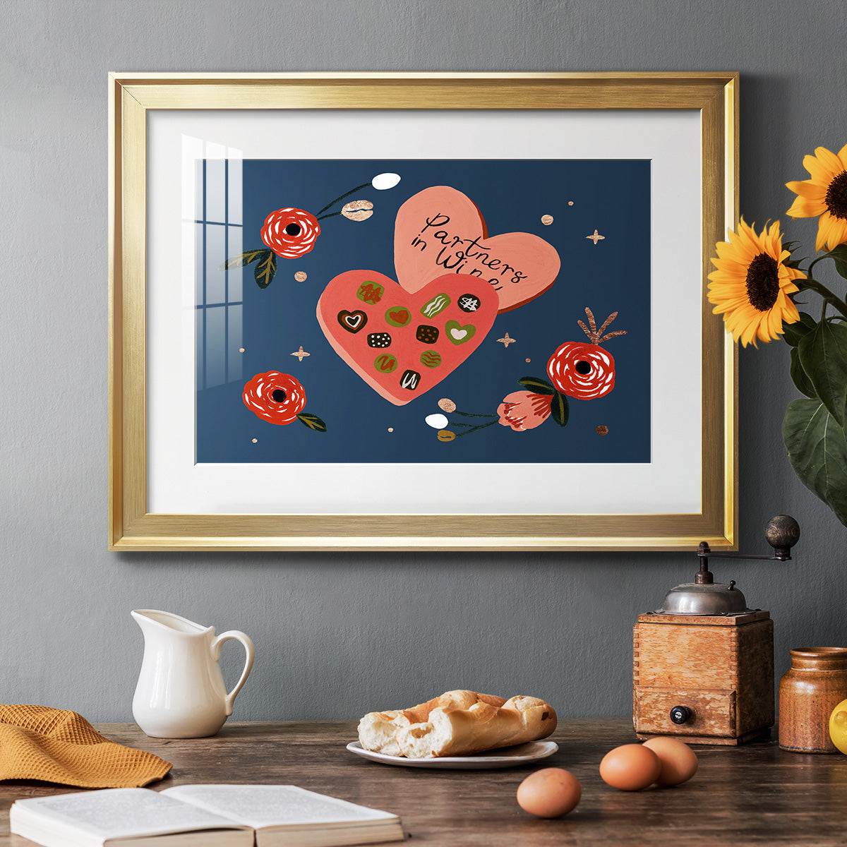 Happy Galentine I Premium Framed Print - Ready to Hang