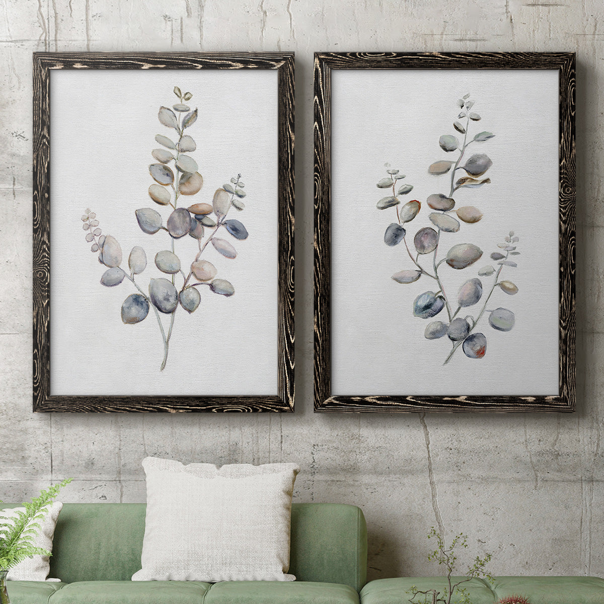 Eucalyptus I - Premium Framed Canvas 2 Piece Set - Ready to Hang