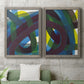 Cool Network I - Premium Framed Canvas 2 Piece Set - Ready to Hang