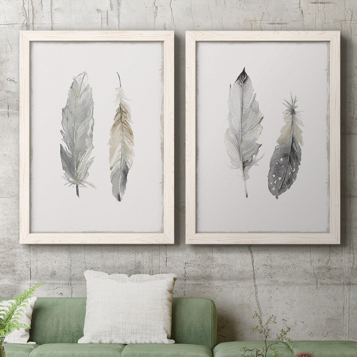 Flight of Fancy I - Premium Framed Canvas 2 Piece Set - Ready to Hang