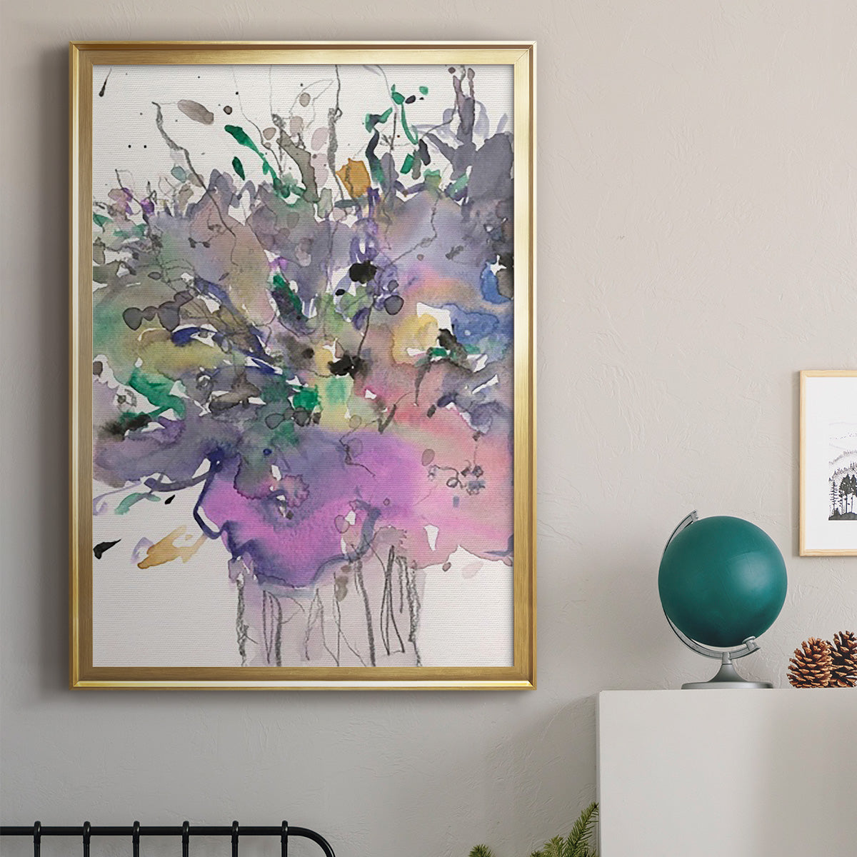 All that Glitters II - Modern Framed Canvas Print