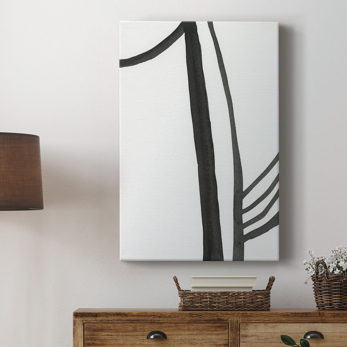 Ink Lines I Premium Gallery Wrapped Canvas - Ready to Hang