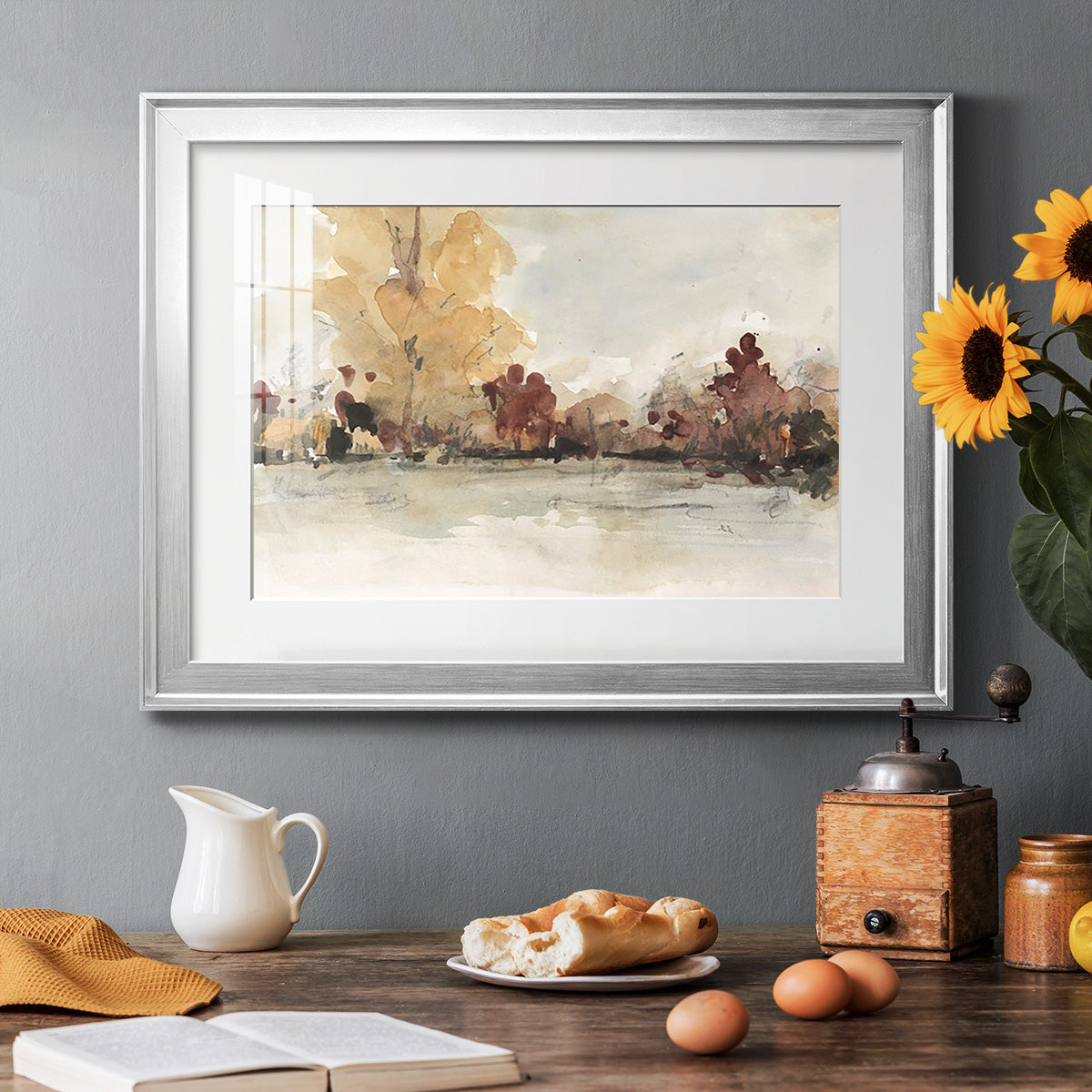The Autumn View I - Modern Framed Art Print