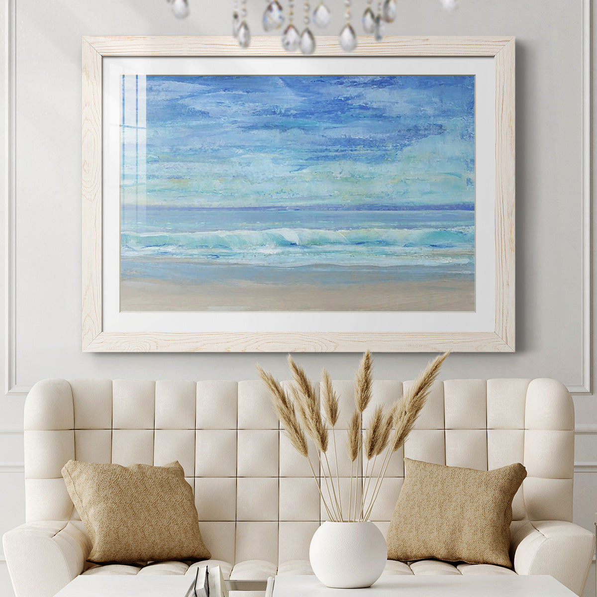 Rolling Surf I - Barnwood Framed Art Print
