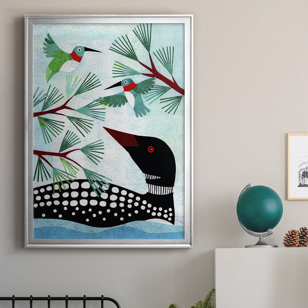 Forest Creatures IX - Modern Framed Canvas Print