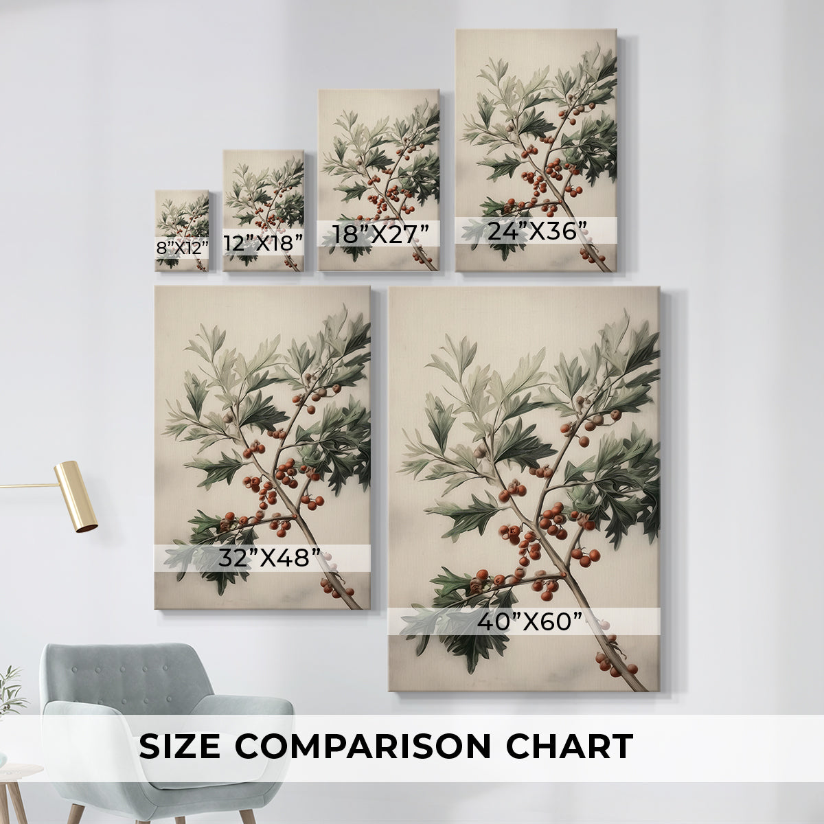 Sugar Pines Green - Canvas Art Print