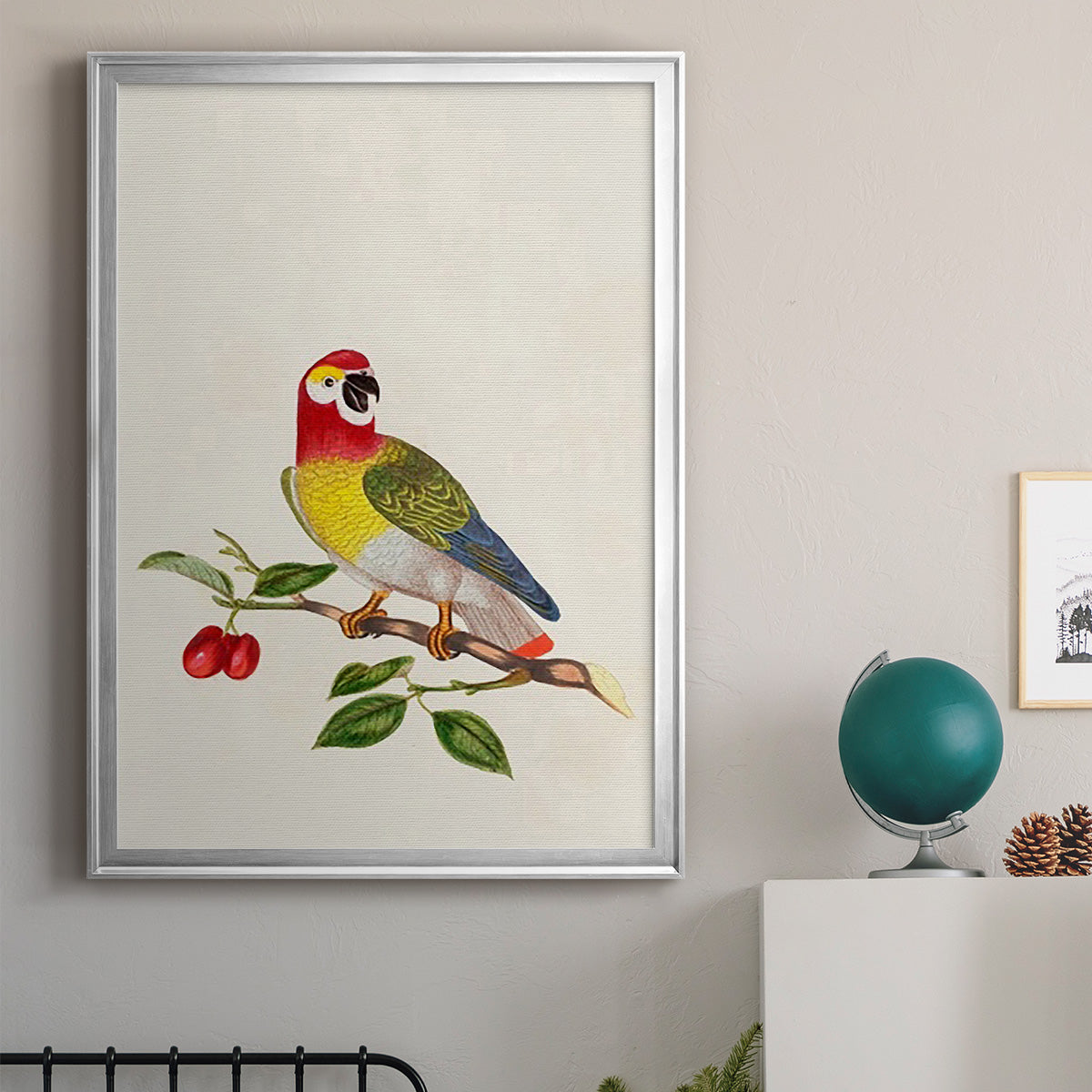 Bird in Habitat VI - Modern Framed Canvas Print