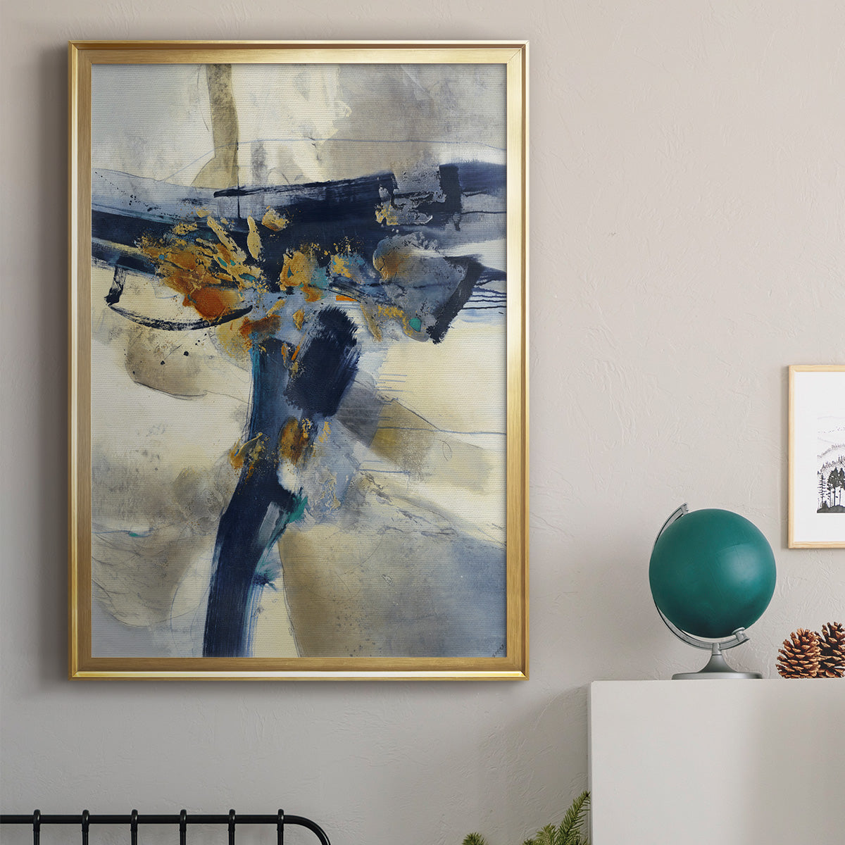 Blast - Modern Framed Canvas Print