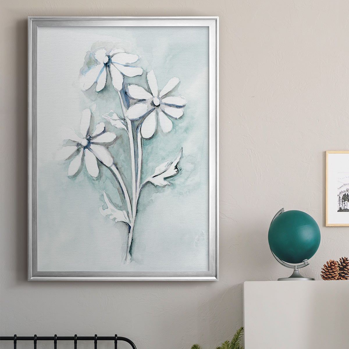 Bohemian Blue II - Modern Framed Canvas Print