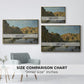 River Landscape with Cliffs, c. 1850-1860 - Floater Framed Canvas Print