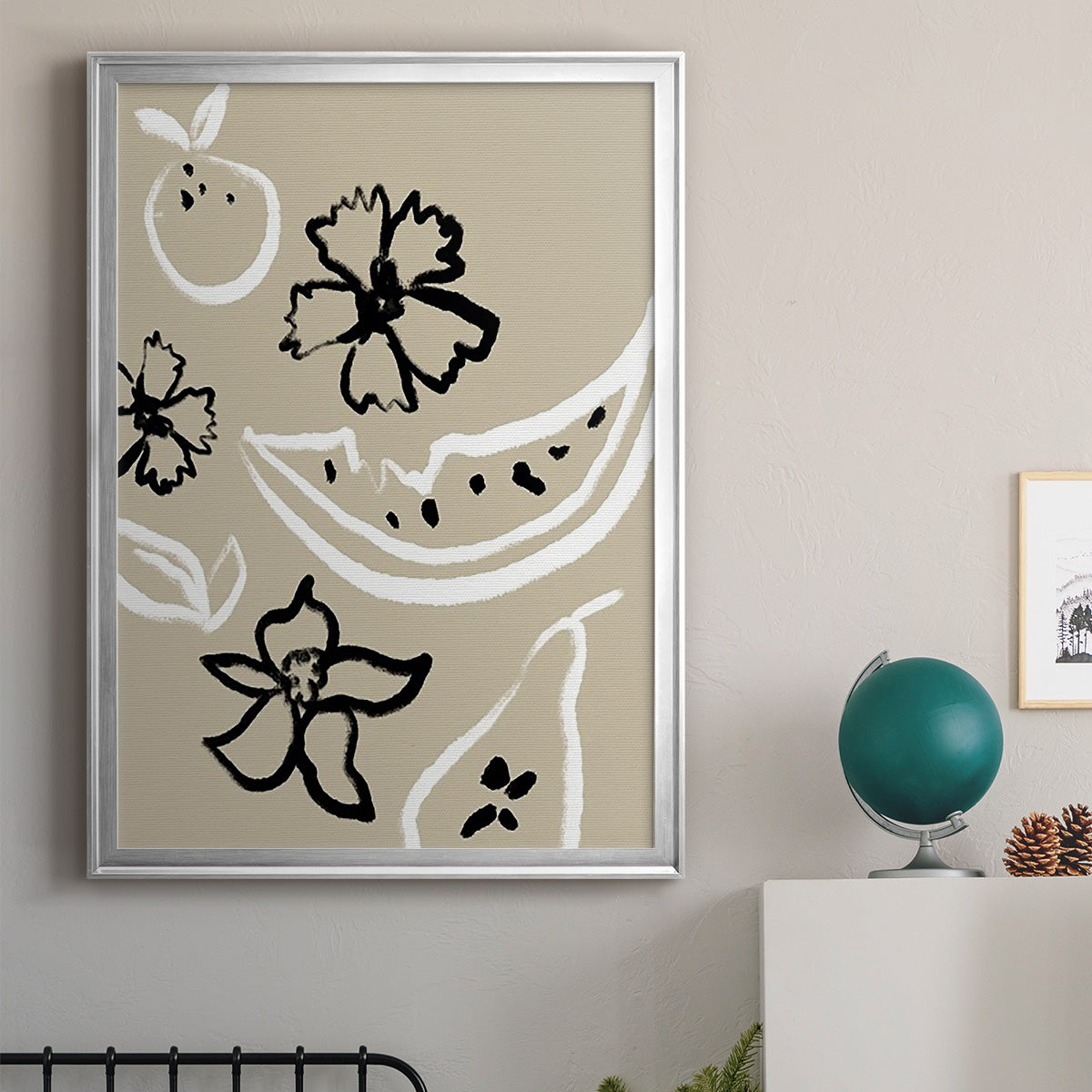 Summer Bounty I - Modern Framed Canvas Print