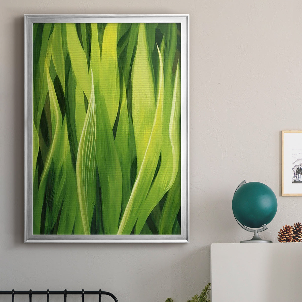 Blades of Grass II - Modern Framed Canvas Print