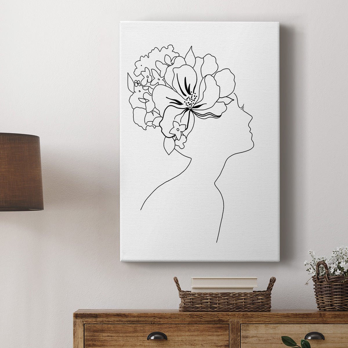 Fashion Floral Sketch I - Canvas Art Print