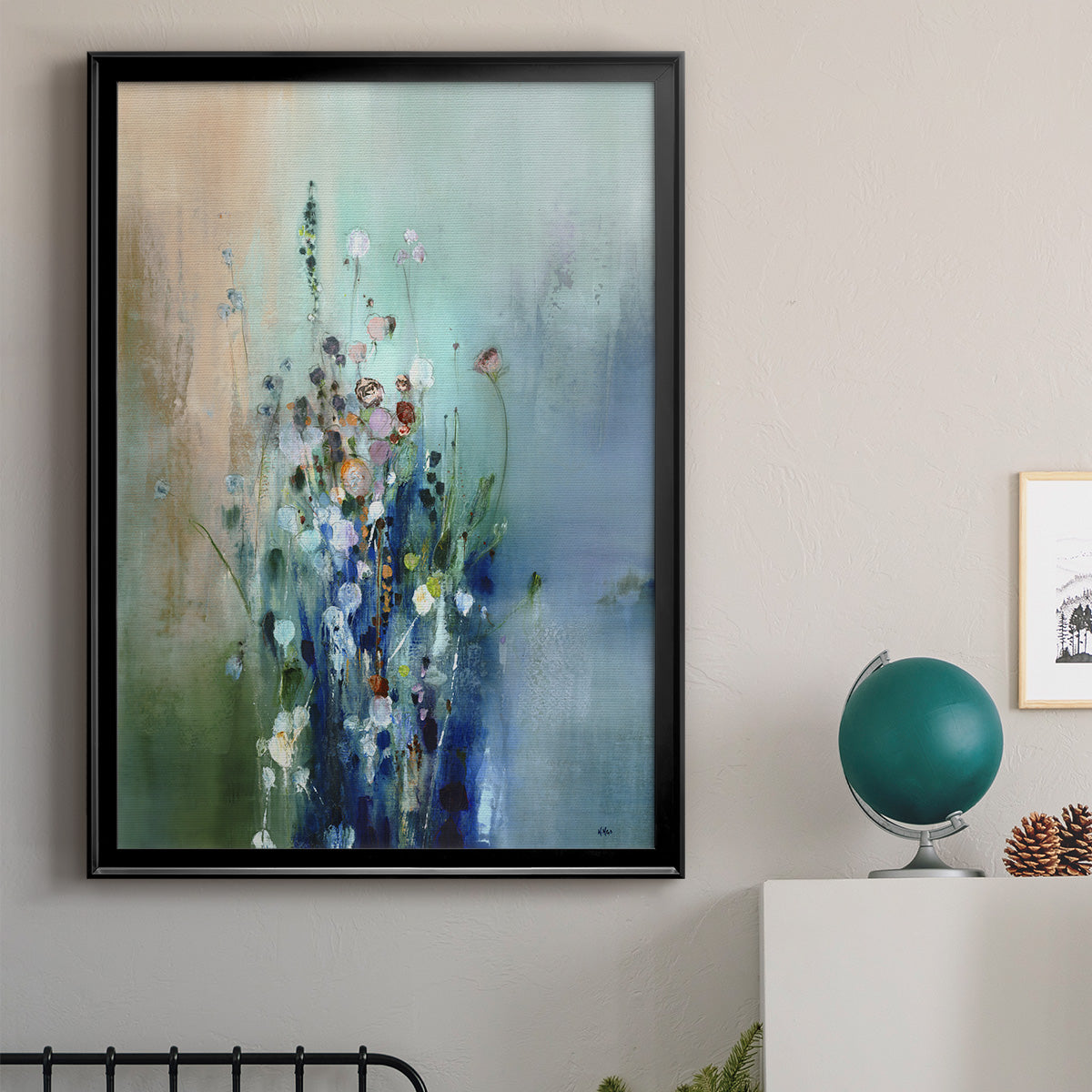 Current Air II - Modern Framed Canvas Print