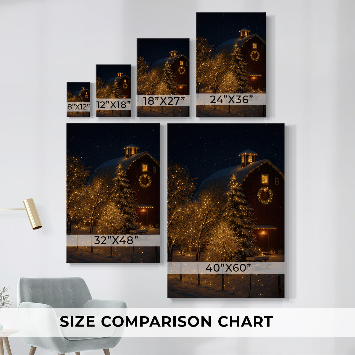 Candlelit Candle Carol - Canvas Art Print
