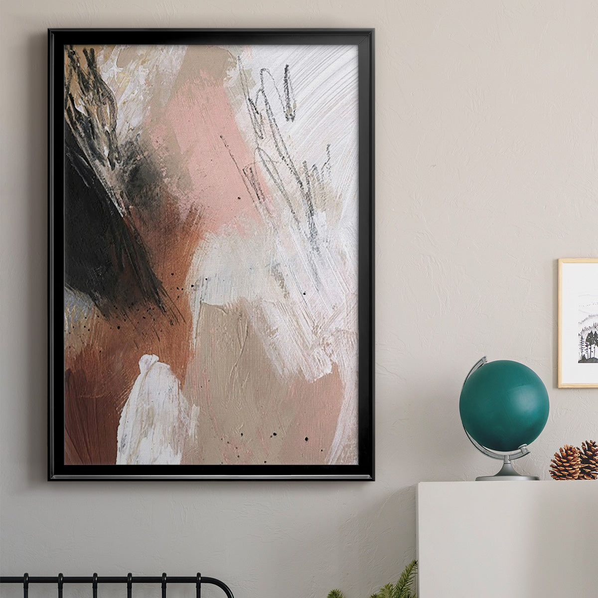 Unbleached Neutrals I - Modern Framed Canvas Print