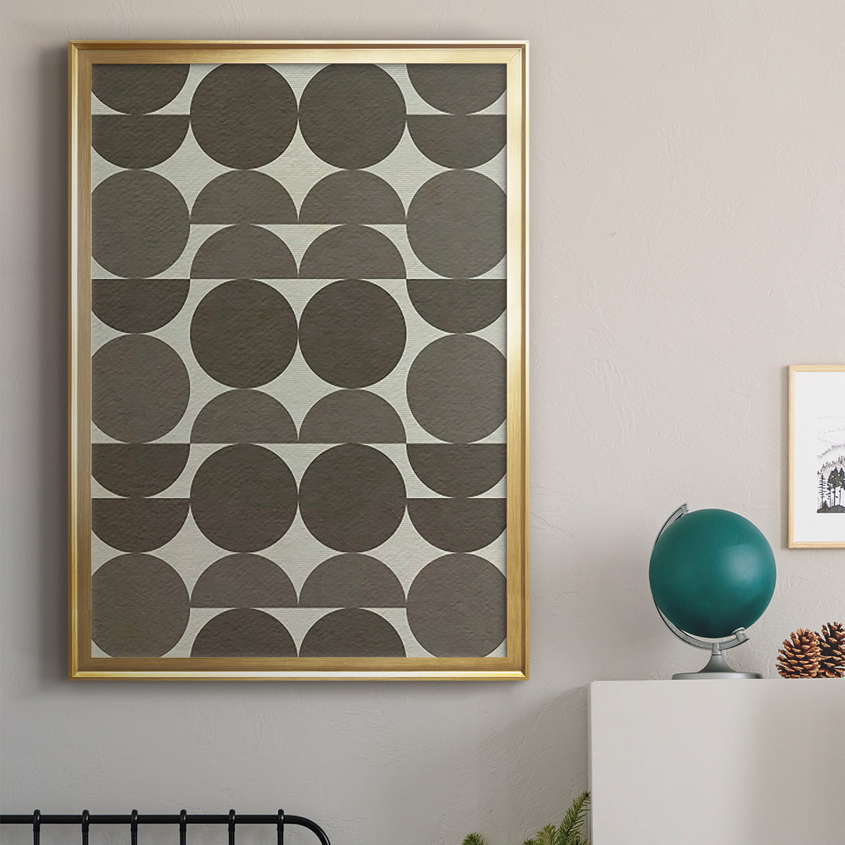 Neutral Subtle Shift II - Modern Framed Canvas Print