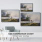 An Alpine Farm on the Untersberg, 1835 - Floater Framed Canvas Print