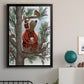 Lumberjack Bear Pine Tree Coffee Break - Modern Framed Canvas Print