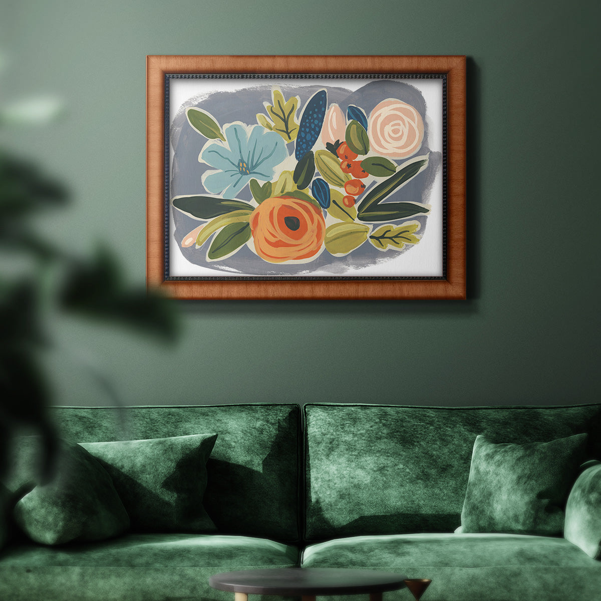 Bright Botany I Premium Framed Canvas- Ready to Hang