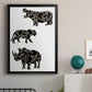 Ornamental Safari Animals II - Modern Framed Canvas Print