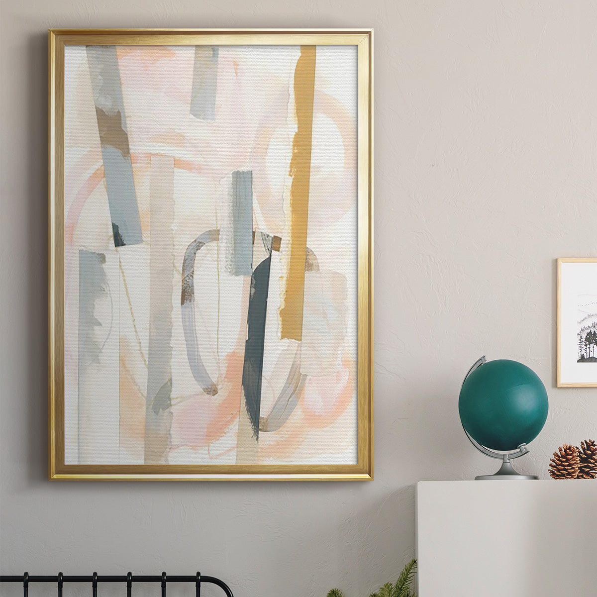 Melon Litmus IV - Modern Framed Canvas Print