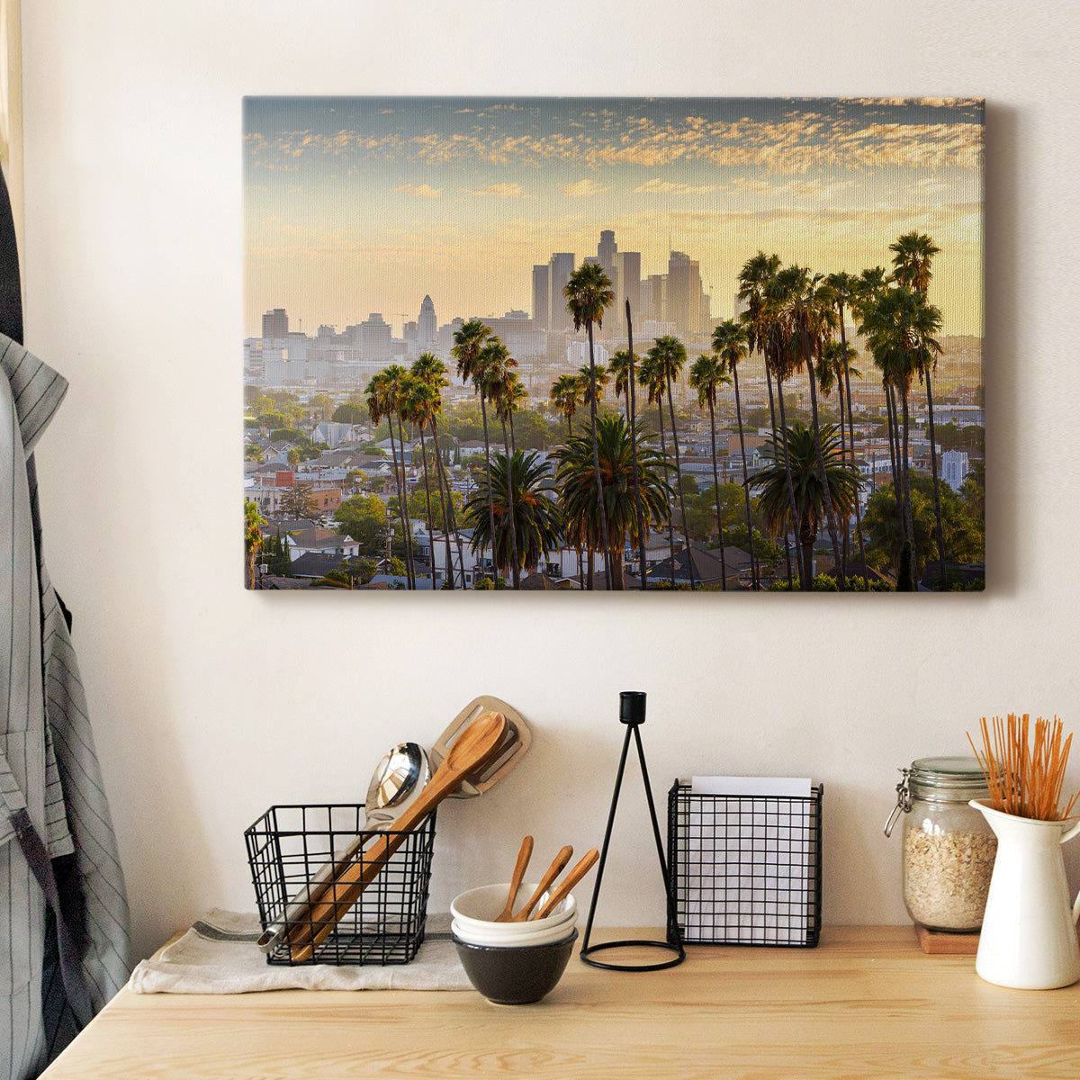 Downtown Los Angeles at Sunset - Canvas Art Print
