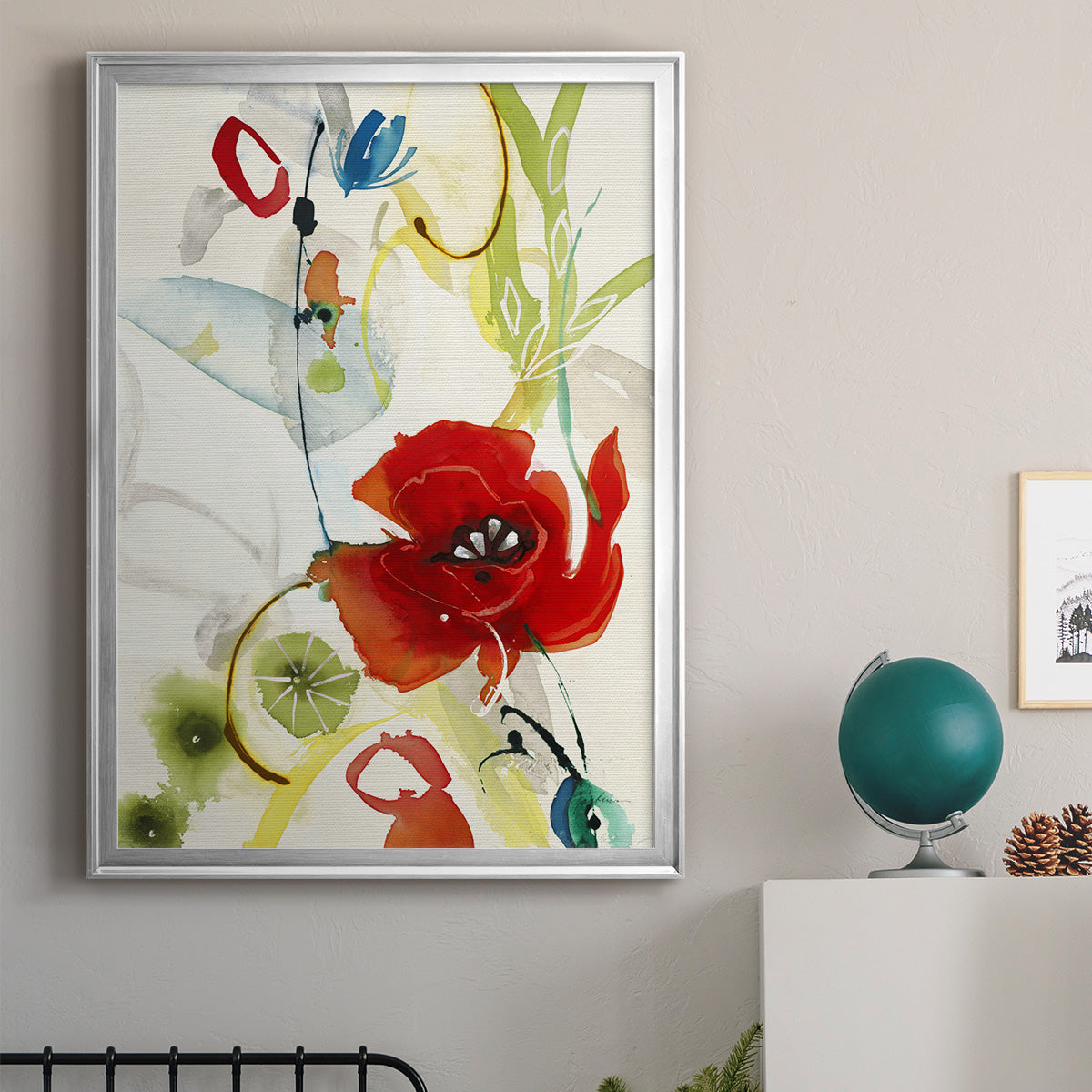 Local Color II - Modern Framed Canvas Print