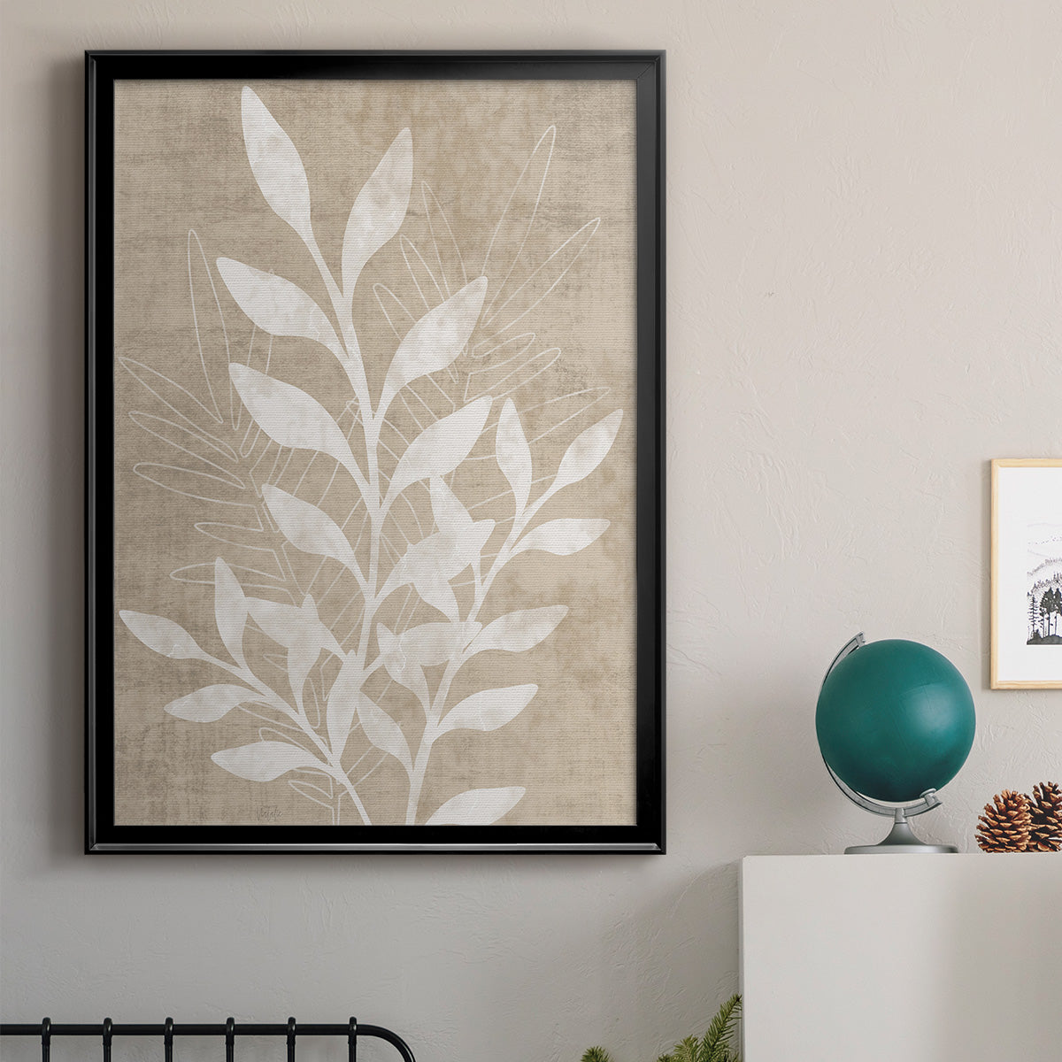 Foliage Retreat II - Modern Framed Canvas Print