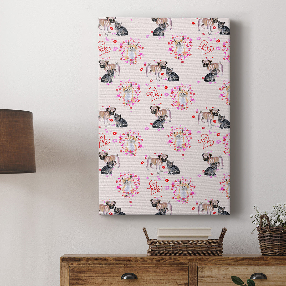 Cute Couture Collection E Premium Gallery Wrapped Canvas - Ready to Hang