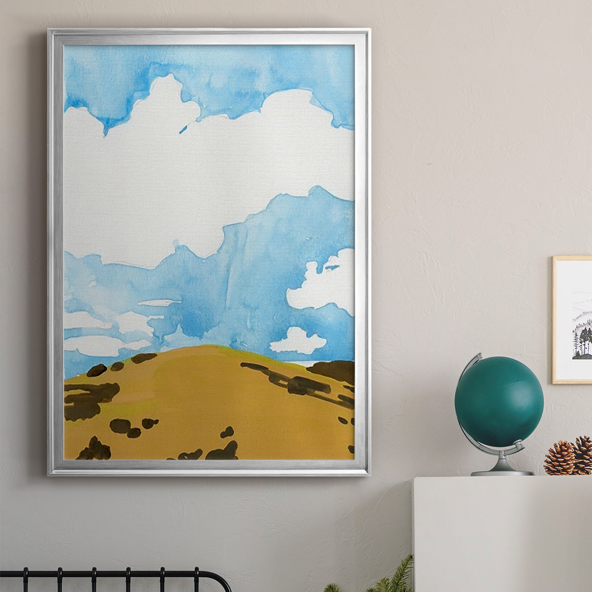 Summer Knoll I - Modern Framed Canvas Print