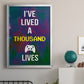 Gamer at Play I - Modern Framed Canvas Print
