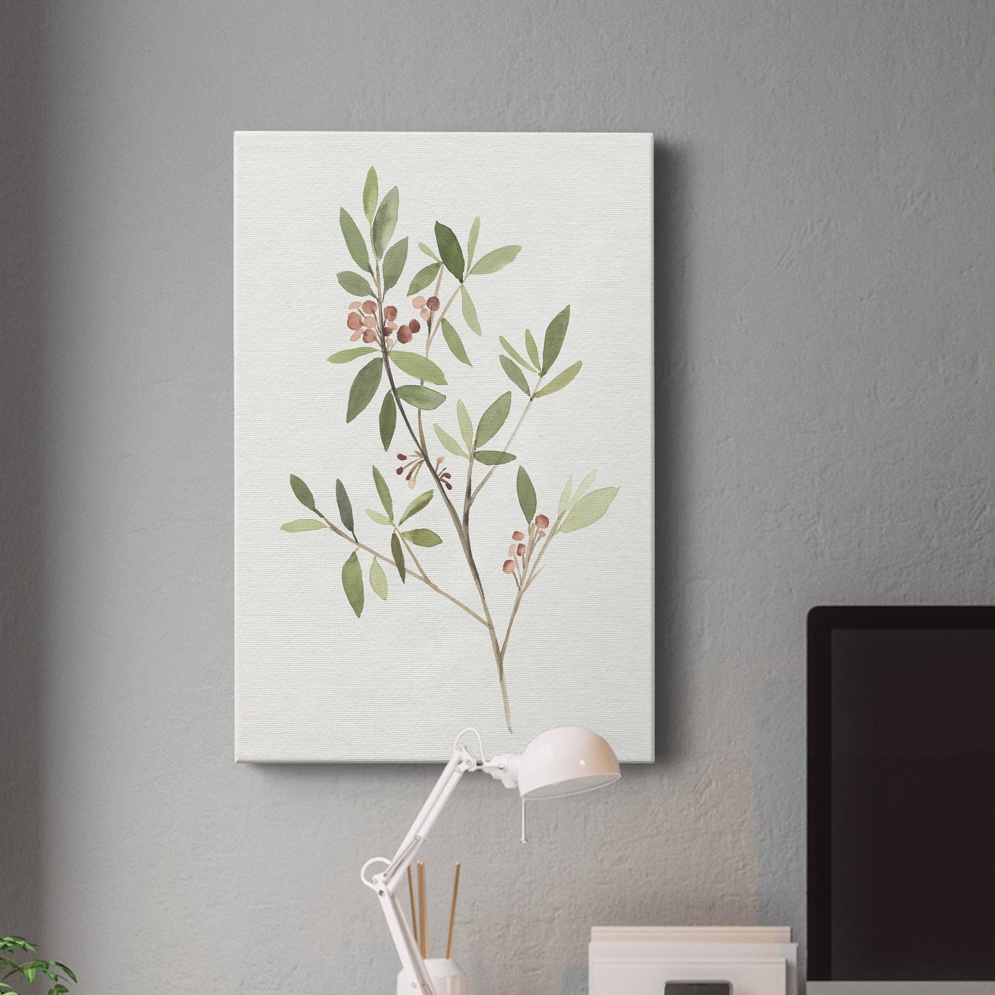 Single Sprig IV Premium Gallery Wrapped Canvas - Ready to Hang