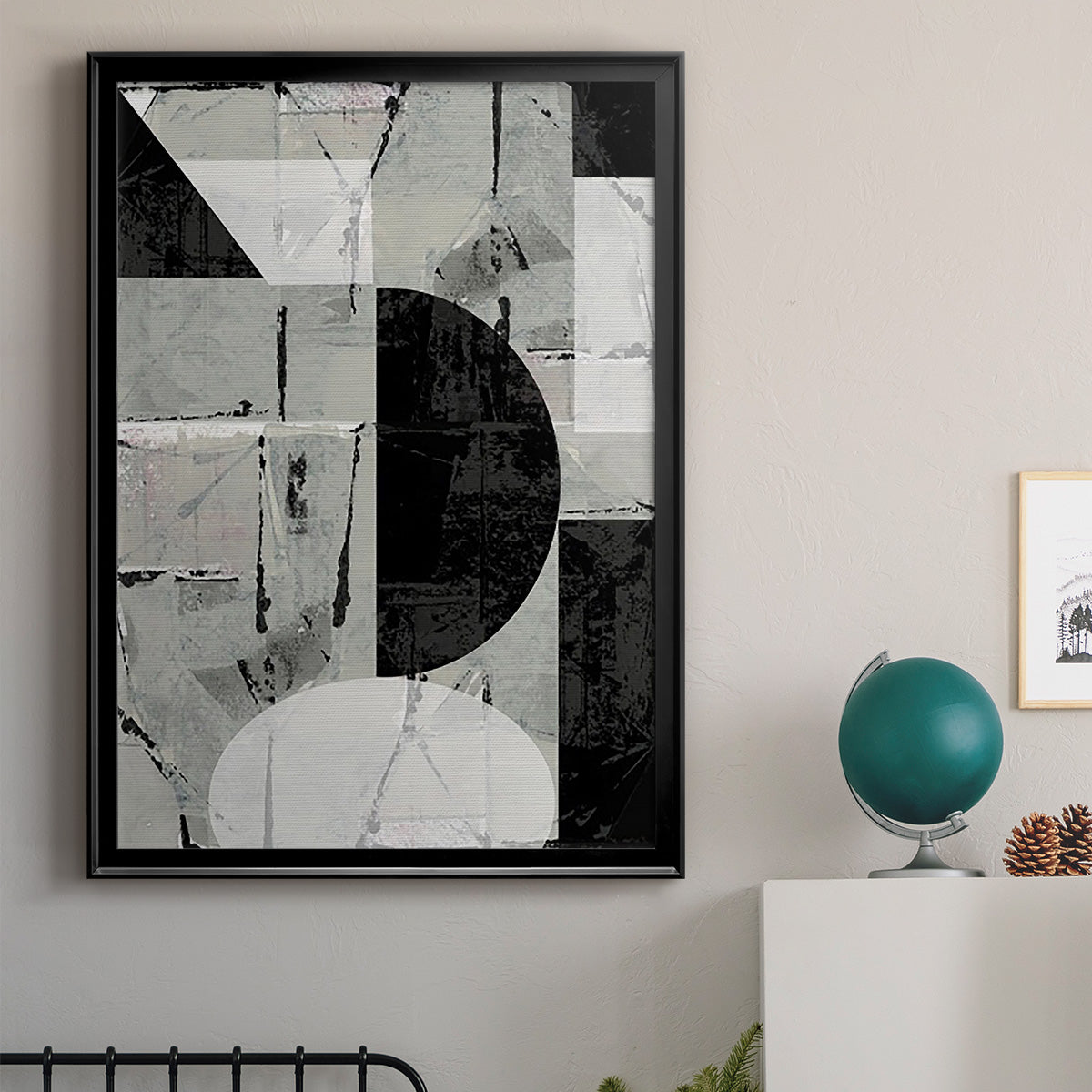 Abstract Neutrality I - Modern Framed Canvas Print