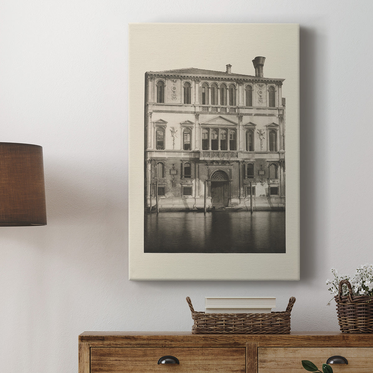 Vintage Views of Venice I Premium Gallery Wrapped Canvas - Ready to Hang