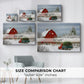 Pale Winter Yule Chapel - Canvas Art Print