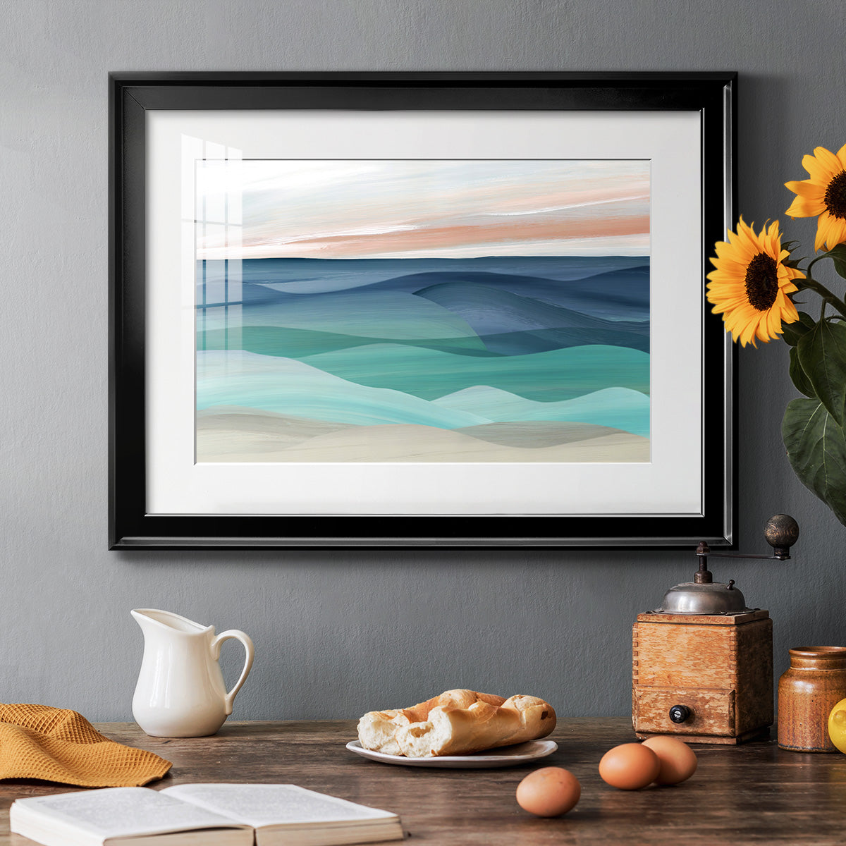 Shifting Seas Premium Framed Print - Ready to Hang