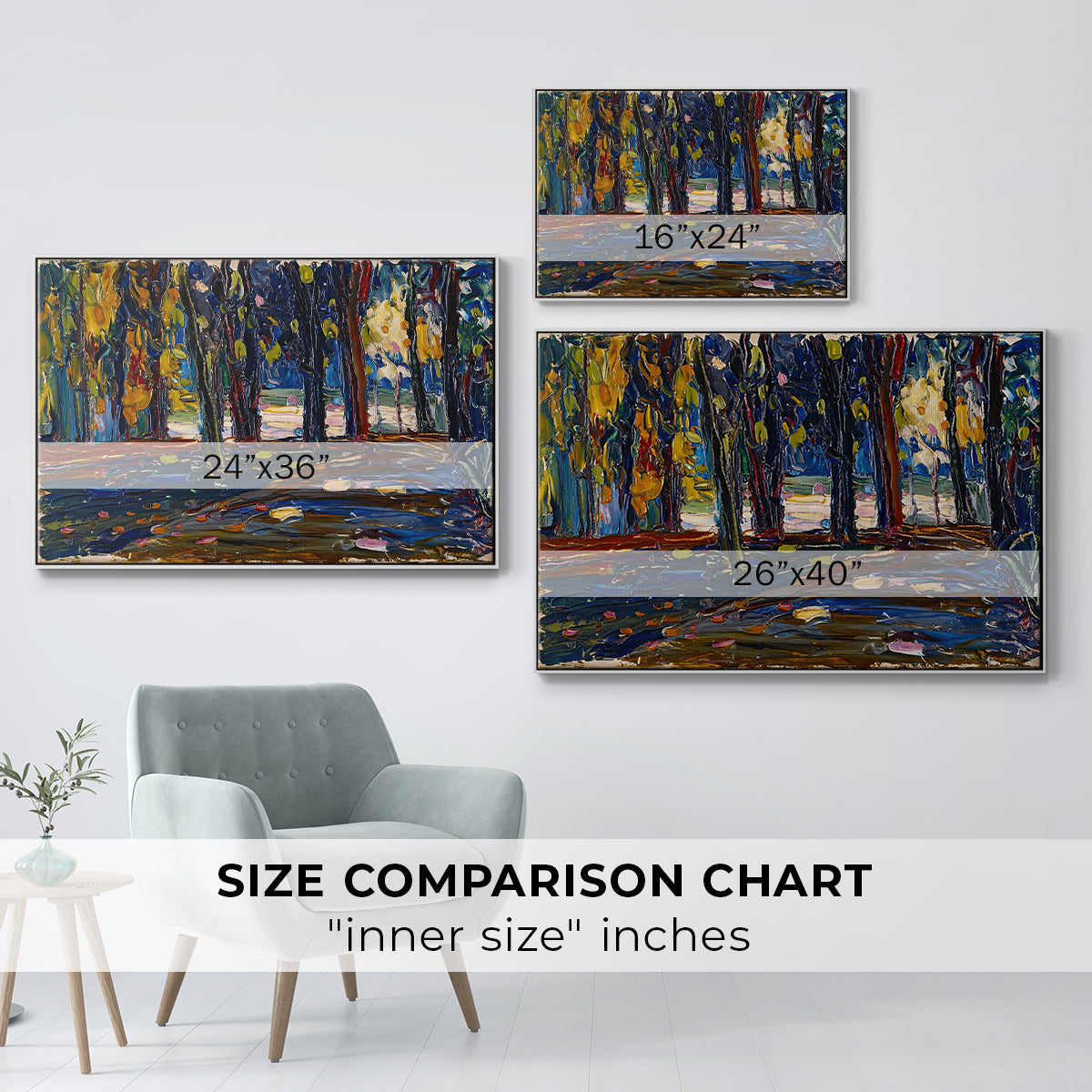 Autumn Study, 1908 - Floater Framed Canvas Print