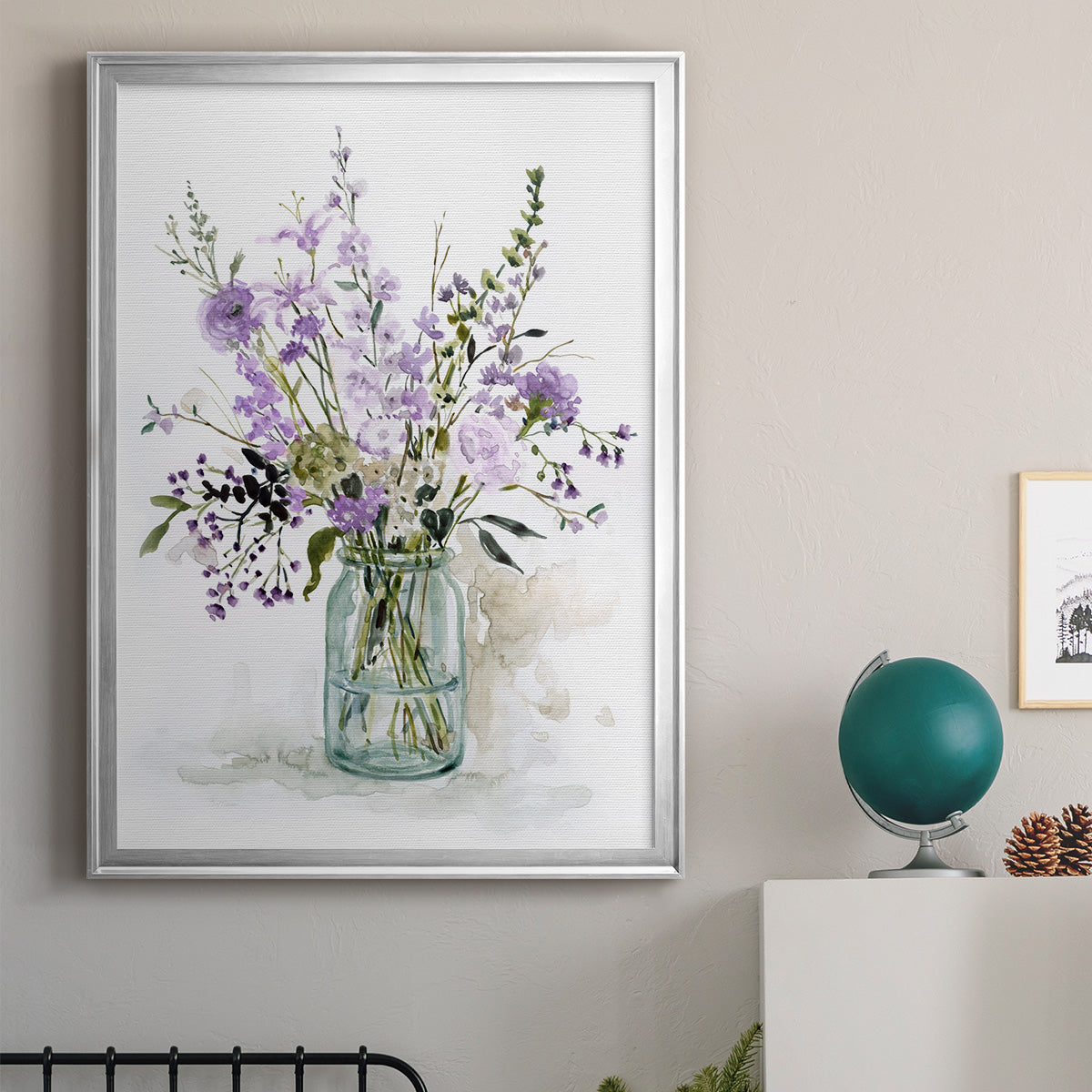Purple Passion II - Modern Framed Canvas Print