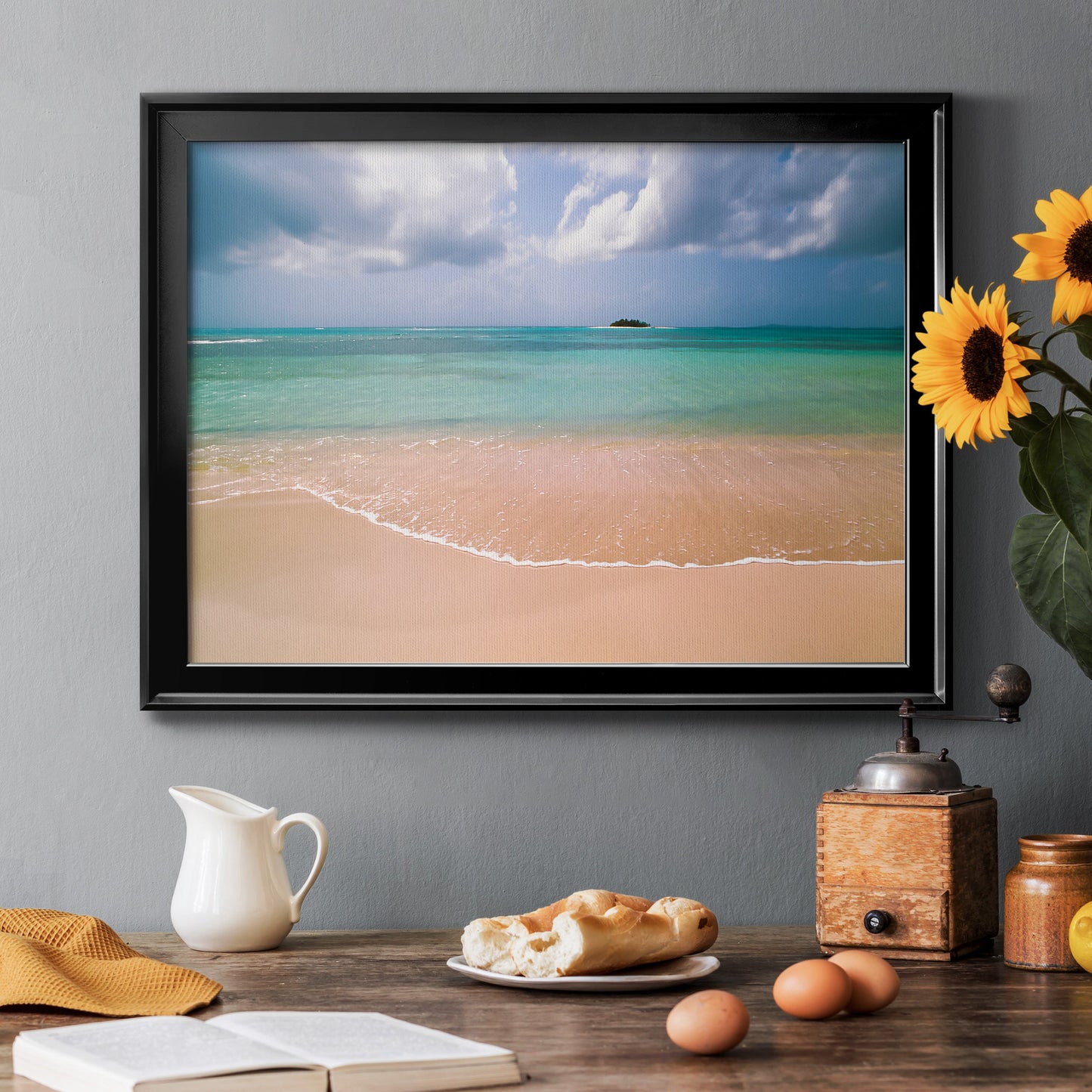 Clear Beach Premium Classic Framed Canvas - Ready to Hang